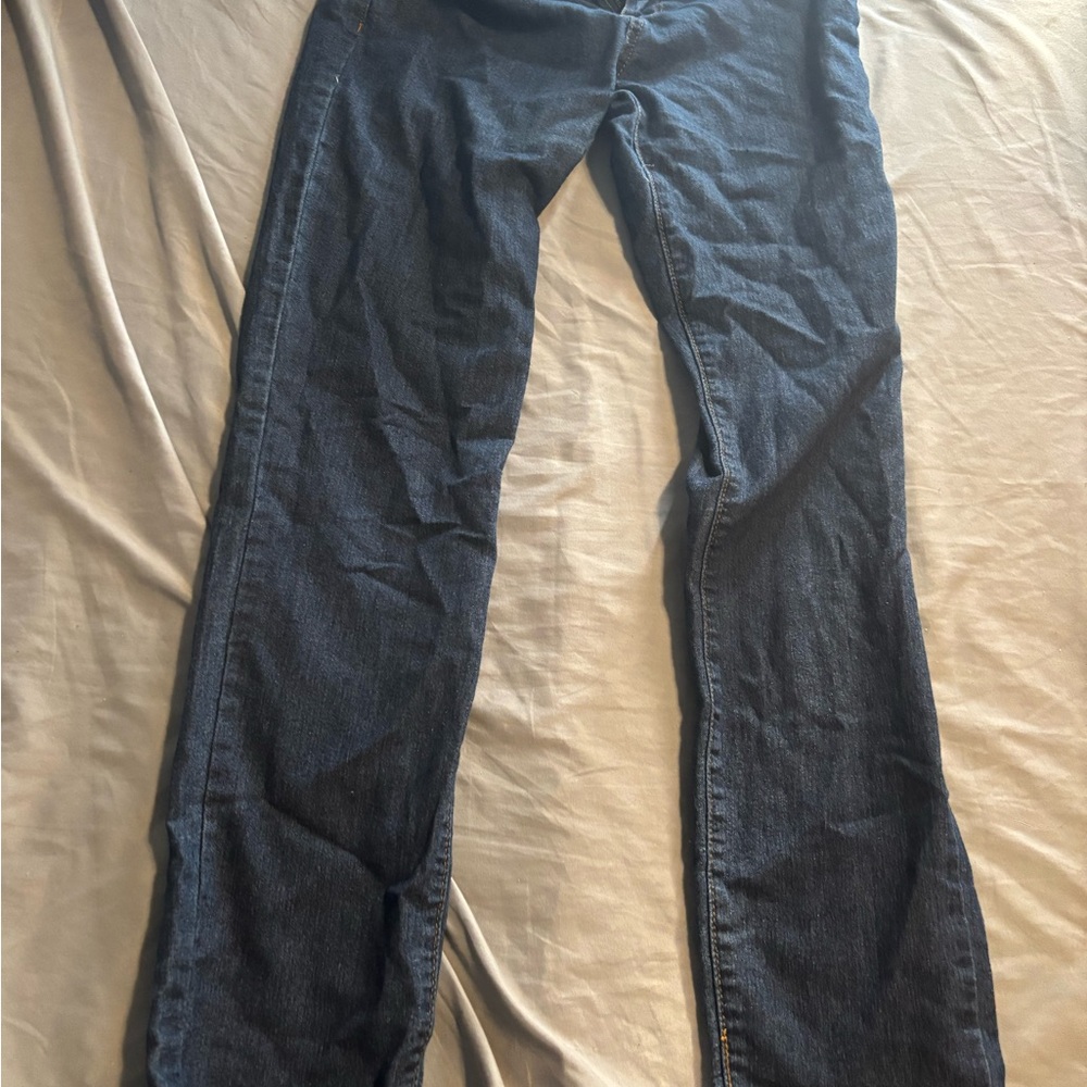 Forever 21 Dark Blue Straight Leg Jeans